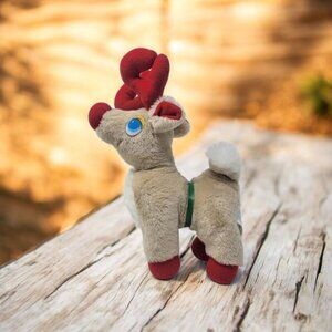 Rudolph Reindeer Red Nose Vintage Nostalgia 1984 80's Christmas Animal Plush